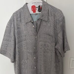 Quiksilver Men's Gray Patterned Casual Shirt